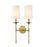 Z-Lite Emily 2 Light Wall Sconce, Off White