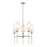 Z-Lite Emily 5 Light Chandelier in Brushed Nickel/Off White - 3033-5BN