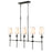 Z-Lite Emily 5 Light Chandelier, Matte Black/Off White - 3033-5L-MB