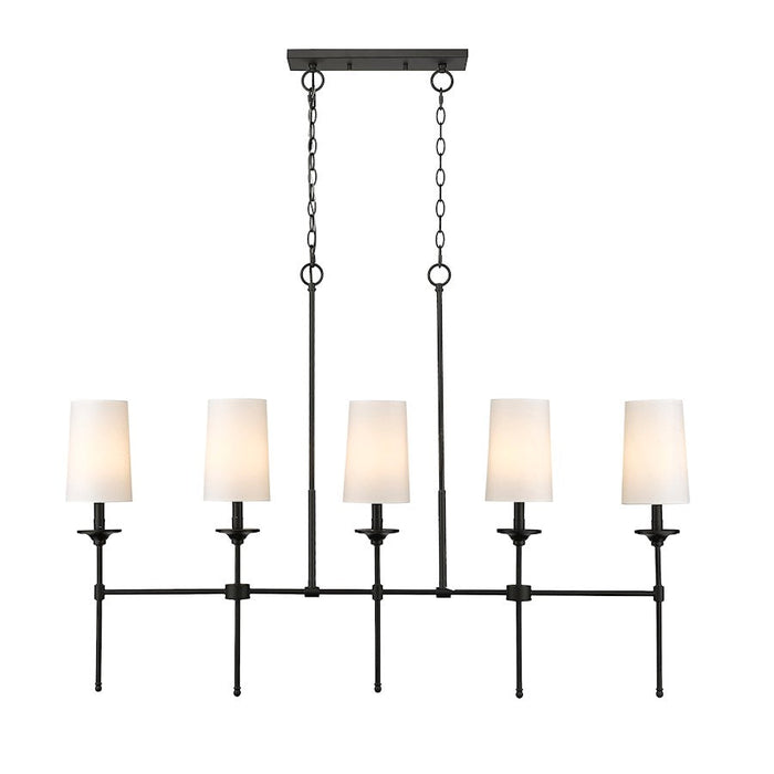 Z-Lite Emily 5 Light Chandelier, Off White