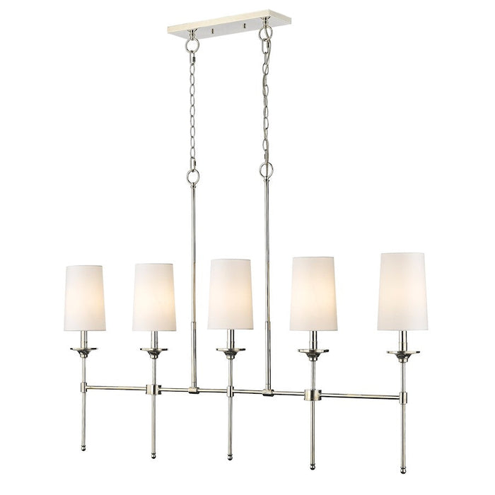 Z-Lite Emily 5 Light Chandelier, Off White