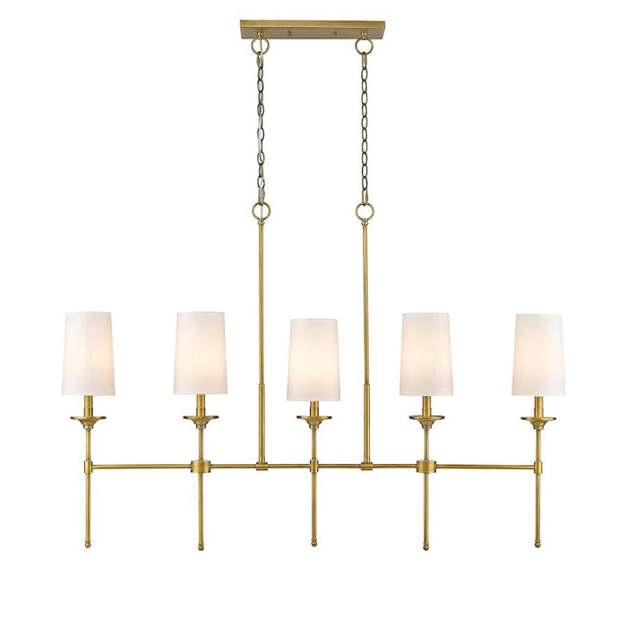 Z-Lite Emily 5 Light Chandelier, Off White