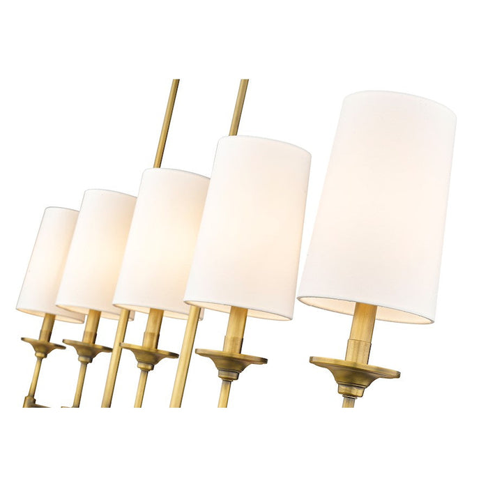 Z-Lite Emily 5 Light Chandelier, Off White