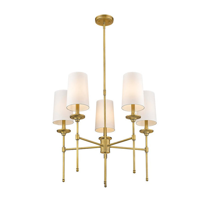 Z-Lite Emily 5 Light 28" Chandelier, Off White