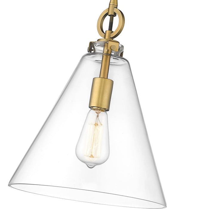 Z-Lite Harper 1 Light 11.5" Pendant, Clear