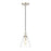 Z-Lite Harper 1 Light 8" Pendant, Brushed Nickel/Clear - 3034P8-BN