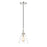 Z-Lite Harper 1 Light 8" Pendant, Polished Nickel/Clear - 3034P8-PN