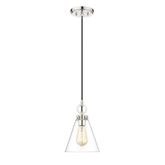 Z-Lite Harper 1 Light 8" Pendant, Clear