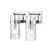 Z-Lite Fontaine 2 Light Vanity, Polished Nickel/Clear - 3035-2V-PN