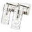 Z-Lite Fontaine 2 Light Vanity, Clear