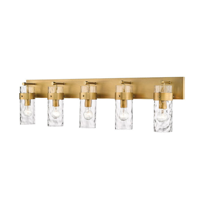 Z-Lite Fontaine 5 Light Vanity, Clear