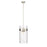 Z-Lite Fontaine 4 Light Pendant, Brushed Nickel/Clear - 3035P12-BN