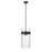 Z-Lite Fontaine 4 Light Pendant, Matte Black/Clear - 3035P12-MB