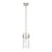 Z-Lite Fontaine 1 Light Pendant, Brushed Nickel/Clear - 3035P6-BN