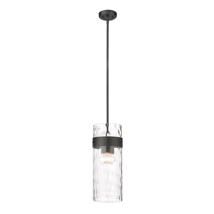 Z-Lite Fontaine 3 Light Pendant, Matte Black/Clear - 3035P9-MB