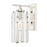 Z-Lite Alverton 1 Light Wall Sconce, Polished Nickel/Clear - 3036-1S-PN