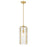 Z-Lite Alverton 1 Light Pendant, Rubbed Brass/Clear - 3036P8-RB