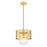 Z-Lite Kipton 1 Light Pendant, Rubbed Brass/Clear - 3037P11-RB