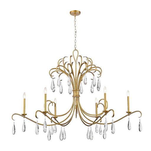 Z-Lite Amara 6 Light Chandelier, Gilded Gold - 3039-59GG