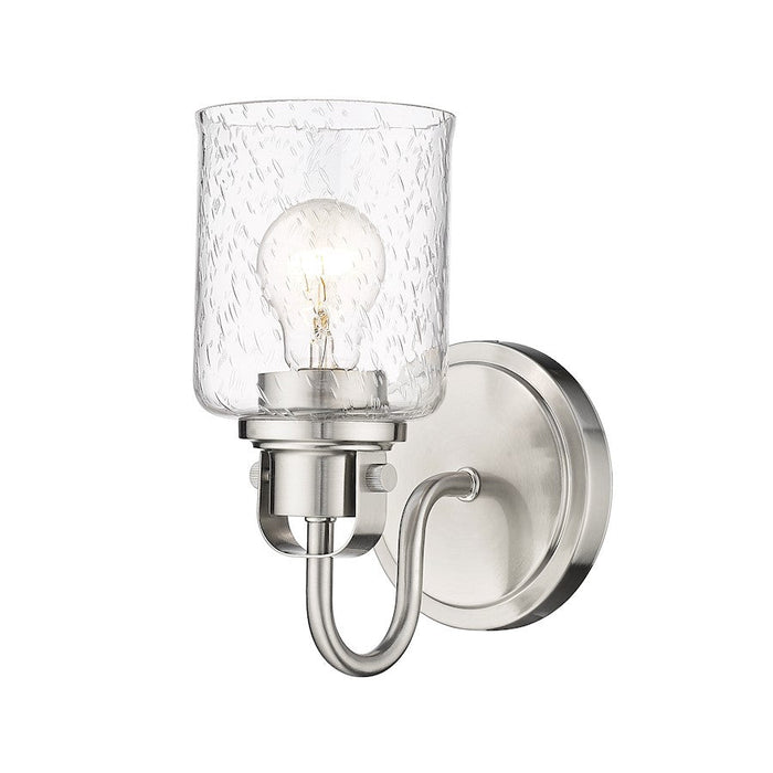 Z-Lite Kinsley 1 Light Wall Sconce, Clear