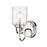 Z-Lite Kinsley 1 Light Wall Sconce, Chrome/Clear - 340-1S-CH