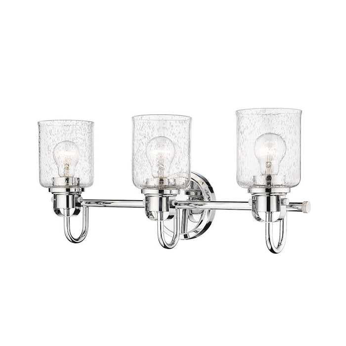 Z-Lite Kinsley 3 Light Vanity, Chrome/Clear - 340-3V-CH