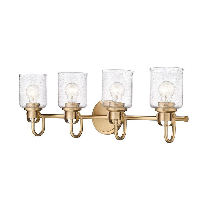 Z-Lite Kinsley 4 Light Vanity, Heirloom Gold/Clear - 340-4V-HG