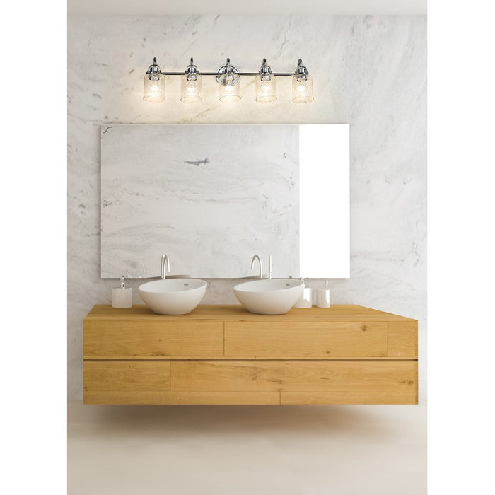 Z-Lite Kinsley 5 Light Vanity, Clear