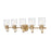 Z-Lite Kinsley 5 Light Vanity, Heirloom Gold/Clear - 340-5V-HG