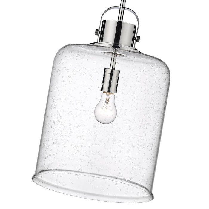 Z-Lite Kinsley 1 Light Pendant, Clear Seeded