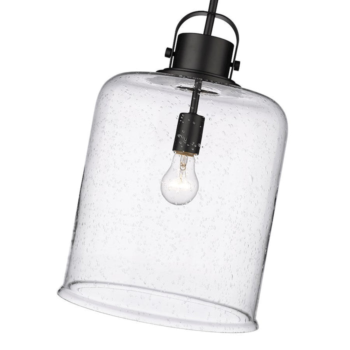 Z-Lite Kinsley 1 Light Pendant, Clear Seeded