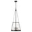 Z-Lite Prescott 4 Light Pendant, Matte Black/Clear - 341P18-MB