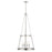 Z-Lite Prescott 4 Light Pendant, Polished Nickel/Clear - 341P18-PN