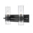 Z-Lite Lawson 2 Light Vanity, Matte Black/Clear - 343-2V-MB