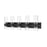 Z-Lite Lawson 5 Light Vanity, Matte Black/Clear - 343-5V-MB