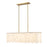 Z-Lite Viviana 5 Light Island, Rubbed Brass/Alabaster - 345-40L-RB