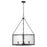 Z-Lite Barrington 6 Light Pendant, Matte Black/Clear Waterglass - 346P26-MB