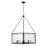 Z-Lite Barrington 8 Light Pendant, Matte Black/Clear Waterglass - 346P32-MB