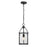 Z-Lite Barrington 1 Light Pendant, Matte Black/Clear Waterglass - 346P8-MB