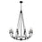 Z-Lite Arabella Chandelier, Matte Black/Matte Black