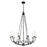 Z-Lite Arabella Chandelier, Matte Black/Matte Black