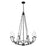 Z-Lite Arabella Chandelier, Matte Black/Matte Black