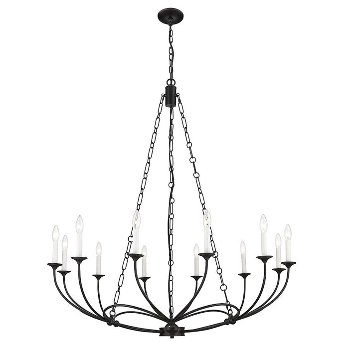 Z-Lite Arabella Chandelier, Matte Black/Matte Black