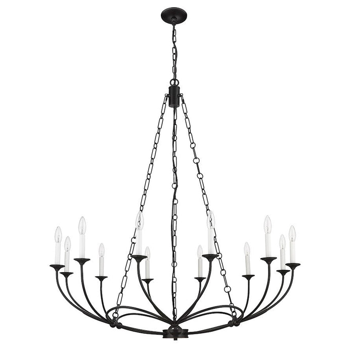 Z-Lite Arabella Chandelier, Matte Black/Matte Black