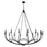 Z-Lite Arabella Chandelier, Matte Black/Matte Black