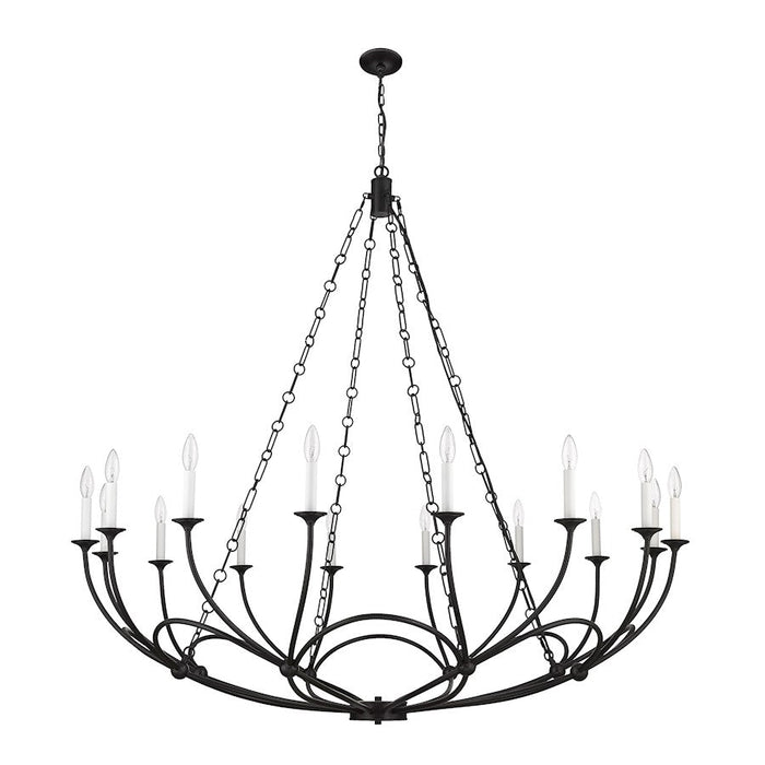 Z-Lite Arabella Chandelier, Matte Black/Matte Black