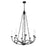 Z-Lite Arabella Chandelier, Matte Black/Matte Black