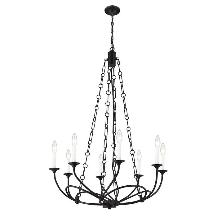 Z-Lite Arabella Chandelier, Matte Black/Matte Black