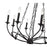 Z-Lite Arabella Chandelier, Matte Black/Matte Black