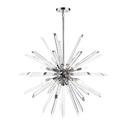 Z-Lite 10 Light Burst 41" Chandelier, Chrome - 4003-10CH
